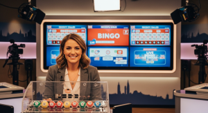 live-bingo-host-interacting-with-online-players-in-studio