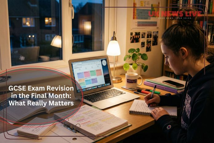 gcse-student-revision-setup-with-notes-flashcards-and-study-plan-at-home