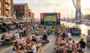 outdoor-tennis-viewing-scene-in-Dundrum-Town-Centre