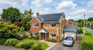 UK-suburban-home-with-modern-rooftop-solar-panels-generating-clean-renewable-electricity