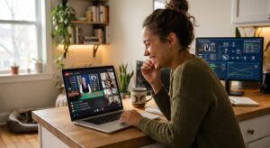 young-adult-watching-a-genuine-live-video-conversation-with-a-creator